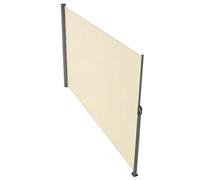 Écran De Confidentialité for Pare-Soleil Étanche Entièrement Assemblé | Auvent latéral réglable, avec poignée lisse de traction et de poussée(Beige,1.6x3m/5x10ft)