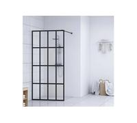 vidaXL Paroi de douche pour douche à l'italienne Verre de sécurité clair 100x195 cm