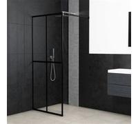 Écran de douche Verre trempé transparent 90x195 cm transparent (verre) + noir (profile) G