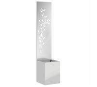 vidaXL Bâche pare-vue pour jardin Floral Argent 32 x 32 x 150 cm