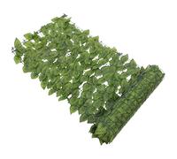 Écran de Treillis Artificiel Vert en Plastique pour Intimité | Feuilles Décoratives, Aspect , Résistant à Température, Bloque le Soleil Fort