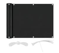 Écran d'intimité pour Balcon, Grillage imperméable pour Jardin et terrasse | Black,2x2m