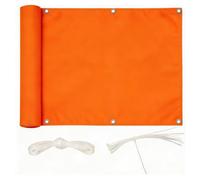 Écran d'intimité pour Balcon, Grillage imperméable pour Jardin et terrasse | Orange,2x5m