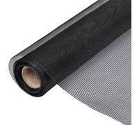 vidaXL Toile Moustiquaire de Porte/Fenêtre Fibre de Verre 100x500 cm Noir