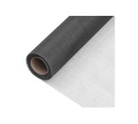 vidaXL Écran en treillis moustiquaire en fibre de verre 112 x 2000 cm Noir