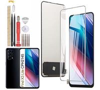 Ecran LCD Oppo Find X3 Lite CPH2145/RENO5 5G noir assemblage TFT + rouge - Outil 8 en 1 - Protection en verre trempé