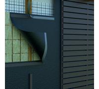 Ecran pare pluie difflex thermo facade 160sk rlx50x1.5 clair voie 50mm hpv