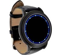 Ecran taktile + LED en cuir bleu Regarder - Priepasť