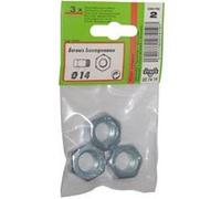 Écrou 6 pans VYNEX M14 zinc argenté - sachet de 3 Argent métallique