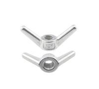 Ecrou à Ailes à Main 1/2/5 pièces M6 M8 M10 M12 Écrou Papillon en Acier Inoxydable 304 Écrou à Vis à Grande Oreille(M6 5pcs)