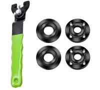 Écrou à bride pour meuleuse d'angle 5/8""-11 avec clé à molette et kit de tige de connexion d'arbre d'extension compatible avec Bos