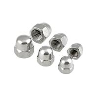 Écrou à capuchon en forme de gland M3 M4 M5 M6 M8 M10 en acier inoxydable 304, couvercle décoratif, écrous à capuchon en dôme DIN1587(50pcs,M6)