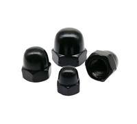 Écrou à dôme en demi-cercle acier | Noir Plusieurs Tailles Construction Bricolage Usage Domestique(1pc M12)