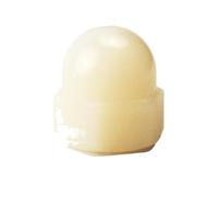 Écrou À Dôme Hexagonal En Nylon, 5 100 Pièces, M3 M4 M5 M6 M8 M10 M12 M14 M16 M18, Écrous Couvercle Plastique Noir/blanc, Hexagone Gland(White,M4 (100pcs))