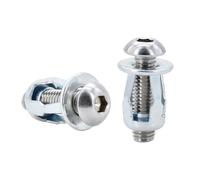 Écrou à expansion à pétales, Jack Nuts Rivet Nut Bolt Kit Forme De Pétale Multicolore M4 M5 M6 M8 20/30/50Pcs(Round Head (Silver),M8x21(50Pcs))