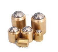 Écrou à main 10 pièces tailles assorties 3mm-10mm corps lisse en acier allié piston Push Fit ressort boule plongeurs pour les projets de bricolage(Brass plunger,YXP05 5MM X 6)