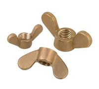 Écrou à main 5/10 pièces M3 M4 M5 M6 M8 M10 M12 écrou à oreilles en cuivre écrou papillon en laiton bouchon à vis serré à la main (Color : 5pcs, Size : M8)