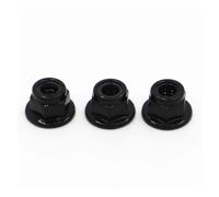 Écrou à main Écrou à bride de verrouillage en acier noir, écrou hexagonal en Plastic, autobloquant, contre-écrou Nylock M3 M4 M5 M6 M8, 10 pièces(M8 10pcs)