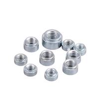 Écrou à main Écrous à riveter à pression M2-M10 en acier au carbone zingué, 50 à 100 pièces, pour montage sur tôle(Quantity 50pcs,S-M4-1)