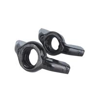 Écrou à main Lot de 2 à 10 écrous papillon à oreilles M3 M4 M5 M6 M8 M10, en acier inoxydable/zingué, à serrage manuel(Steel black zinc,M5 10pcs)