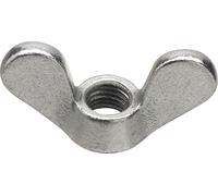 Écrou à oreilles (écrou papillon) ø M5 en fonte malléable DIN315, acier galvanisé