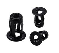Écrou à pétale de vis d'expansion en acier au carbone plaqué zinc | Divers PCs multicolores de tailles multiples for accrocher des lumières de tringles à rideaux(Nut Only(Black),M4x20(20Pcs))