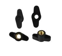 écrou à poignée en plastique Écrous à serrer à la main en bakélite M4 M5 M6 M8, 5 pièces, avec bouton à tête en plastique, diamètre de l'écrou(300x4.6,M5)