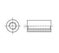 Ecrou à rallonge cylindrique M10 x 30 ZB / paquet de 100 pièces