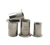 Écrou À Rivets Aveugles M3 M4 M5 M6 M8 M10 M12, Inserts Filetés En Acier Inoxydable 304 for Panneaux De Boîtiers, 5 20 Pièces(M10 X5pcs)