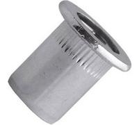 Ecrou à sertir acier tête plate M6 boite de 200 Scell-it
