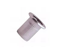 Ecrou à sertir cylindrique cranté en alu - Tête plate - D. M8 x 17.5 mm - Boite de 100 - SCELL-IT - EAD0830 G