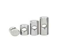 Écrou à trou traversant, Marteau à trous croisés en acier inoxydable 304, écrou de baril intégré, paquet 10, plusieurs tailles(M5x25*8)
