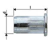 Ecrou aveugle acier galvanisé tête large M5x7x11,5 Gesipa (Par 1000) G