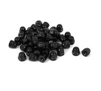 Écrou borgne à tête bombée SOURCING MAP 50pcs Écrou Borgne Noir M6 Hexagonal Dôme Clous Carbure Acier Décoratif pour Vis Boulon