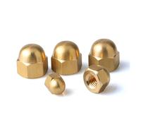 Écrou borgne en acier inoxydable et laiton | Multicolore, M3-M12 (10 pièces), for applications de fixation(Brass,M6)