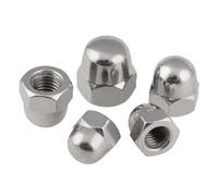 Écrou borgne en acier inoxydable, laiton et acier noir | Multicolore M3-M12 : ingénierie, utilisation d'assemblage(304 Stainless steel,M4 - 10pcs)