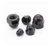 Écrou borgne en acier inoxydable, laiton et acier noir | Multicolore M3-M12 : ingénierie, utilisation d'assemblage(Black steel,M6 - 5pcs)