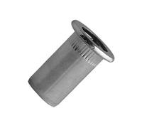 Ecrou cranté borgne tête plate - Acier zingué M8 L 26,5 mm - 100 pièces - TCBD0830