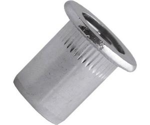 Écrou cranté tête plate SCELL IT ØM4 acier zingué - L.13 mm - Øperç.7 mm - Boîte de 500 - TCD0530