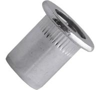 Écrou cranté tête plate SCELL IT ØM5 acier zingué - L.16 mm - Øperç.7 mm - Boîte de 500 - TCD0540