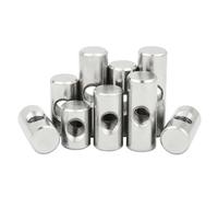Écrou cylindrique de verrouillage encastré en acier inoxydable 304 M4 M5 M6 for meubles en bois(10pcs,M5x25xM8)