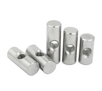 Écrou cylindrique de verrouillage encastré en acier inoxydable 304 M4 M5 M6 for meubles en bois(5pcs,M5x20xM8)