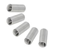 Écrou d'accouplement [M3 M4 M5 M6] 304 acier inoxydable étendre les écrous ronds longs 5 pièces 5pcs M5*10 * 6
