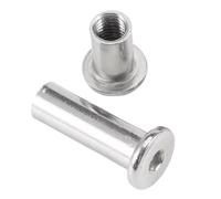 Écrou De Baril Liaison M2 M3 M4 M5 M6 M8 M10 304 En Acier Inoxydable, Capuchon À Douille Hexagonale, Rivet Meubles for Montage Mural Télévision, 2 10 Pièces(10PC 5-M4,18MM)