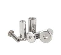 Écrou De Baril Liaison M2 M3 M4 M5 M6 M8 M10 304 En Acier Inoxydable, Capuchon À Douille Hexagonale, Rivet Meubles for Montage Mural Télévision, 1 10 Pièces(M6(D8mm)-5pcs,70mm)