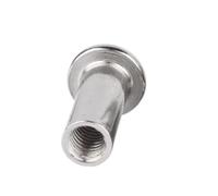Écrou De Baril Liaison M4, Grand Plat, Tête Douille Hexagonale, Connecteur Rivet, Insertion Capuchon Manchon Joint, 20 Pièces