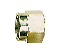 Écrou de jonction M22 x 1,5 - Diamètre extérieur 15 mm - Pression de fonctionnement max. 60 bar - Température max. 150 °C - Laiton nickelé