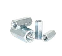 Écrou de raccordement hexagonal galvanisé M5 M6 M8 M10 M12 M14 M16 M18 M20, écrou hexagonal long, écrou de raccordement d'allongement(M10x13x40(1Pcs))