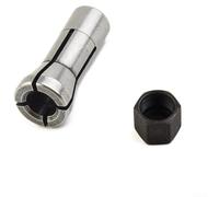 Écrou de serrage compatible avec GD0603 GD0601 906 763620-8 763627-4 pour outils rotatifs Capuchon de mandrin en métal 3 mm 6 mm Pièce de rechange (6 mm + écrou)