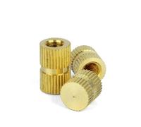Écrou d'insertion de jalonnement thermique en laiton M10 de type B sur plastique, ensemble d'inserts filetés(M10x20x12-50 pcs)